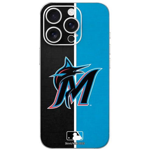 MLB Miami Marlins Split iPhone 16 Pro Skin