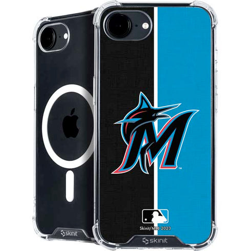 MLB Miami Marlins Split iPhone 16e MagSafe Case
