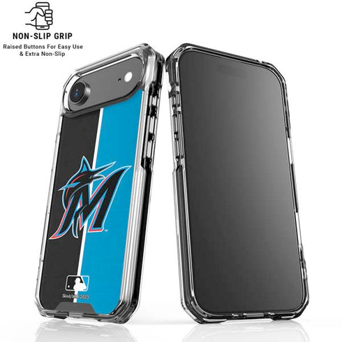 MLB Miami Marlins Split iPhone 17 Air Clear Case