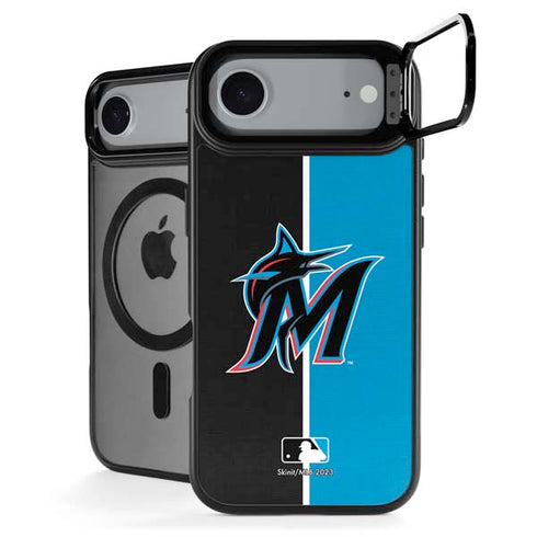 MLB Miami Marlins Split iPhone 17 Air Kickstand Case