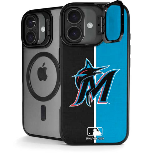 MLB Miami Marlins Split iPhone 17 Kickstand Case