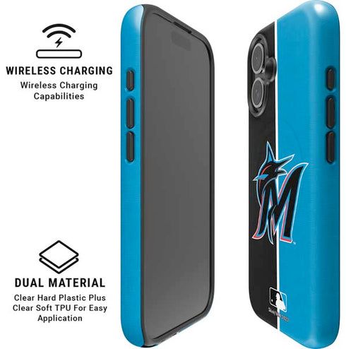 MLB Miami Marlins Split iPhone 17 Magsafe Impact Case