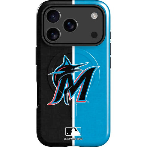 MLB Miami Marlins Split iPhone 17 Pro Magsafe Impact Case