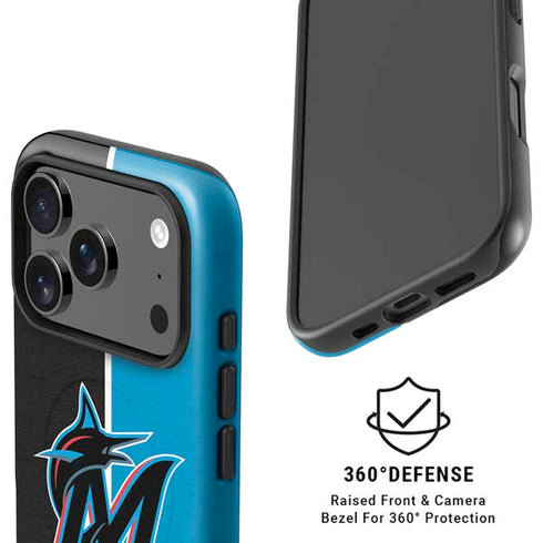 MLB Miami Marlins Split iPhone 17 Pro Max Magsafe Impact Case