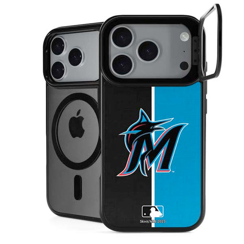 MLB Miami Marlins Split iPhone 18 Pro Kickstand Case