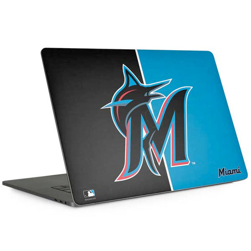 MLB Miami Marlins Split MacBook Skins