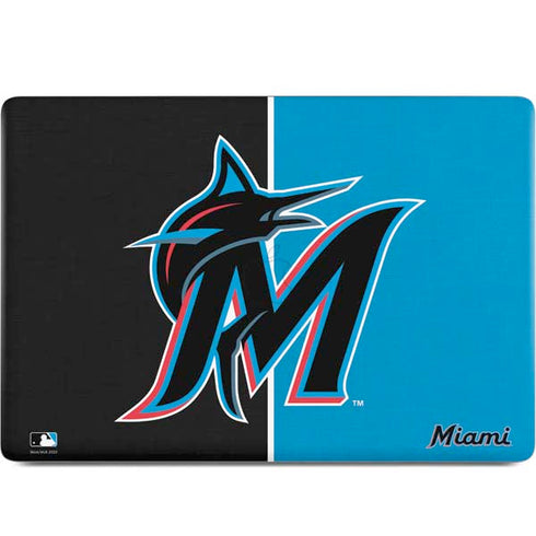 MLB Miami Marlins Split MacBook Skins
