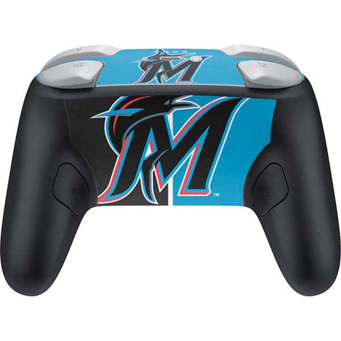 MLB Miami Marlins Split Nintendo Switch 2 (2025) Pro Controller Skin