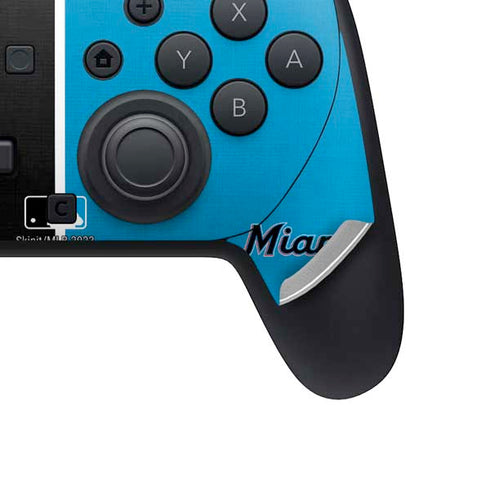 MLB Miami Marlins Split Nintendo Switch 2 (2025) Pro Controller Skin