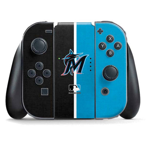 MLB Miami Marlins Split Nintendo Skins