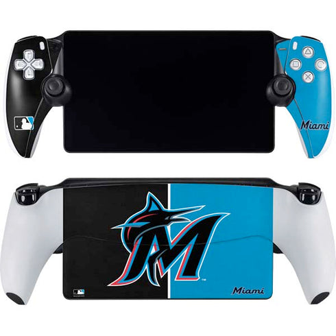 MLB Miami Marlins Split PlayStation Portal Remote Player Skin