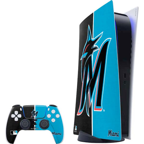 MLB Miami Marlins Split PlayStation PS5 Skins