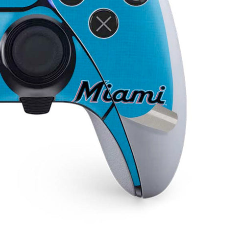 MLB Miami Marlins Split PS5 DualSense Edge Pro Controller Skin