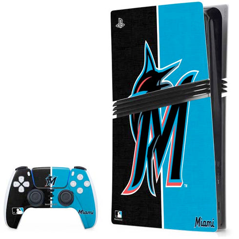 MLB Miami Marlins Split PlayStation PS5 Skins