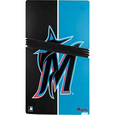 MLB Miami Marlins Split PS5 Pro Console Skin