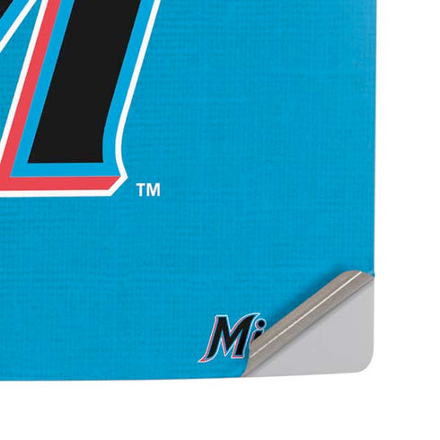 MLB Miami Marlins Split PS5 Pro Disk Console Skin