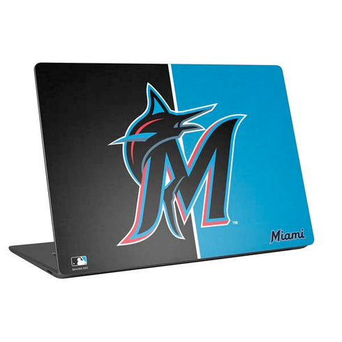MLB Miami Marlins Split Laptop Skins