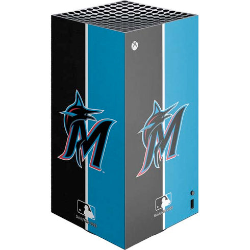 MLB Miami Marlins Split XBox Series X Digital Edition Console Skin