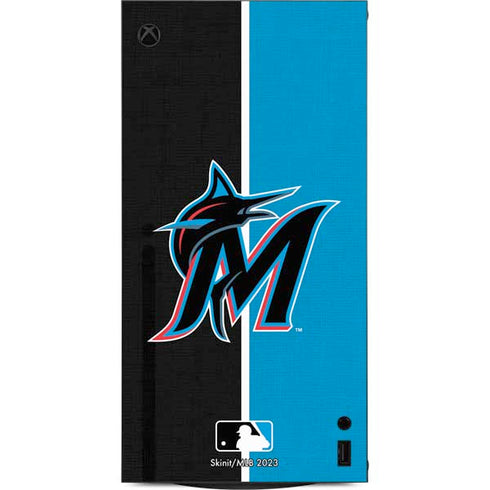 MLB Miami Marlins Split XBox Series X Digital Edition Console Skin