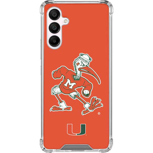 University of Miami Sebastian Mascot Galaxy A16 5G Clear Case