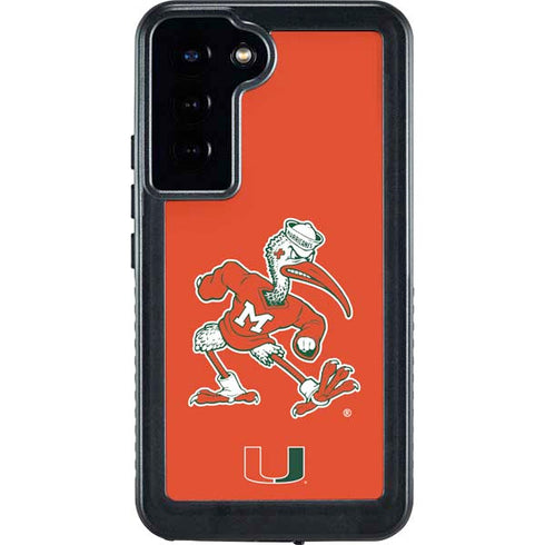 University of Miami Sebastian Mascot Galaxy S24 Plus Waterproof Case