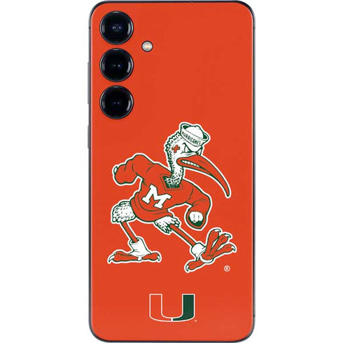University of Miami Sebastian Mascot Galaxy S24 Skin