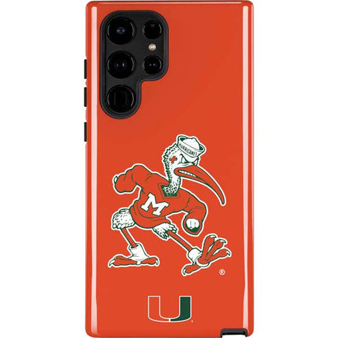 University of Miami Sebastian Mascot Galaxy S25 Ultra Impact Case
