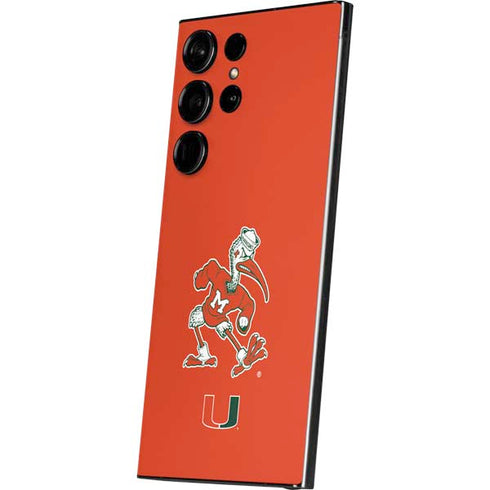 University of Miami Sebastian Mascot Galaxy S25 Ultra Skin