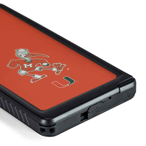 University of Miami Sebastian Mascot Galaxy S24 Ultra Waterproof Case