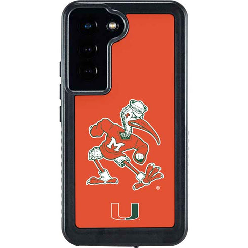 University of Miami Sebastian Mascot Galaxy S24 Waterproof Case