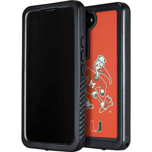 University of Miami Sebastian Mascot Galaxy S24 Waterproof Case