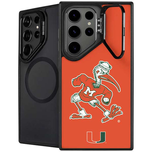 University of Miami Sebastian Mascot Galaxy S26 Ultra Kickstand Case