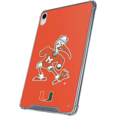 University of Miami Sebastian Mascot iPad 11th Gen (2025) Clear Case
