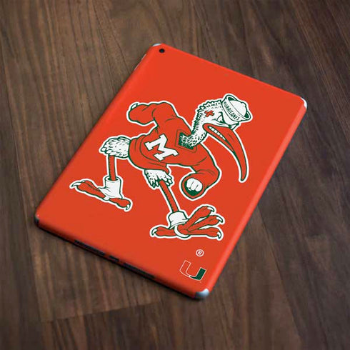 University of Miami Sebastian Mascot Apple iPad Skin