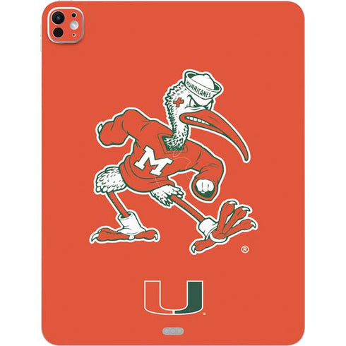 University of Miami Sebastian Mascot iPad Pro 13in M4 (2024) Skin