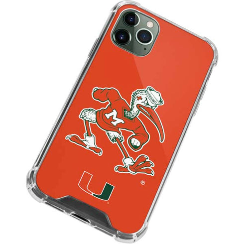 University of Miami Sebastian Mascot iPhone 12 Pro Clear Case