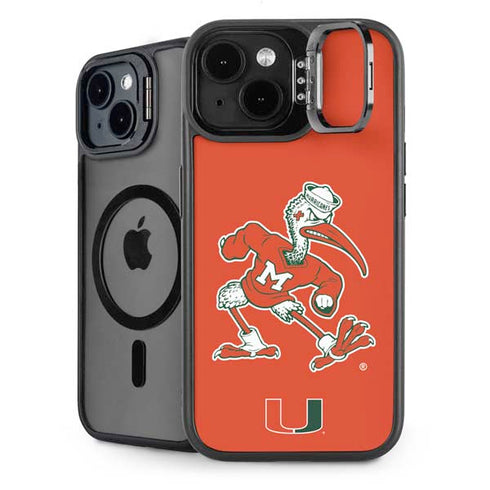 University of Miami Sebastian Mascot iPhone 14 Kickstand Case