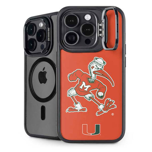 University of Miami Sebastian Mascot iPhone 14 Pro Kickstand Case