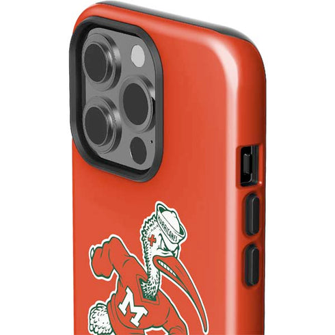 University of Miami Sebastian Mascot iPhone 15 Pro Impact Case