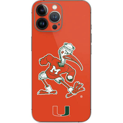 University of Miami Sebastian Mascot iPhone 15 Pro Max Skin