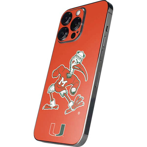 University of Miami Sebastian Mascot iPhone 15 Pro Max Skin