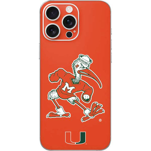 University of Miami Sebastian Mascot iPhone 16 Pro Max Skin