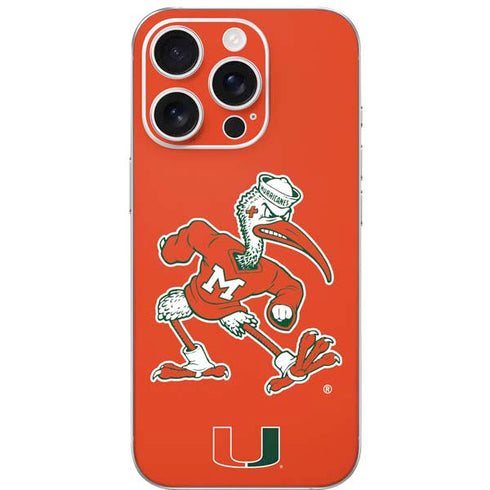 University of Miami Sebastian Mascot iPhone 16 Pro Skin