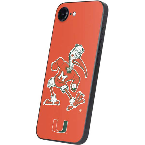 University of Miami Sebastian Mascot iPhone 16e Skin