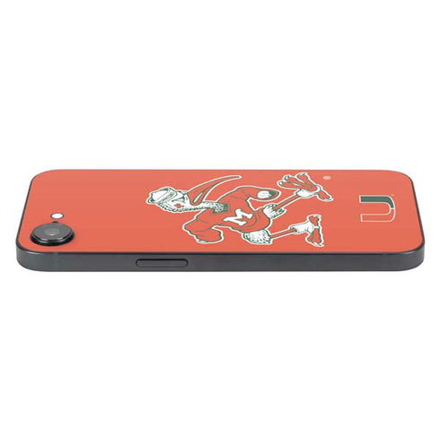 University of Miami Sebastian Mascot iPhone 16e Skin