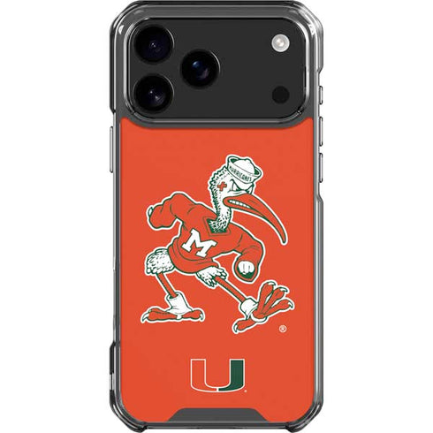 University of Miami Sebastian Mascot iPhone 18 Pro Max Clear Case