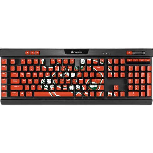 University of Miami Sebastian Mascot K95 RGB PLATINUM Mechanical Gaming Keyboard Skin