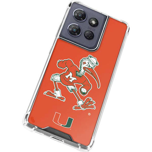 University of Miami Sebastian Mascot Moto G Play 5G (2025) Clear Case