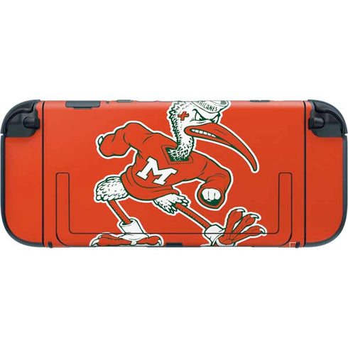 University of Miami Sebastian Mascot Nintendo Switch 2 (2025) with Joy-Con Skin