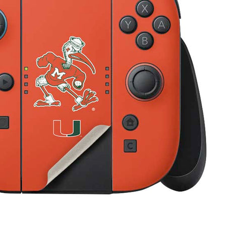 University of Miami Sebastian Mascot Nintendo Switch 2 (2025) Joy-Con Controller Skin
